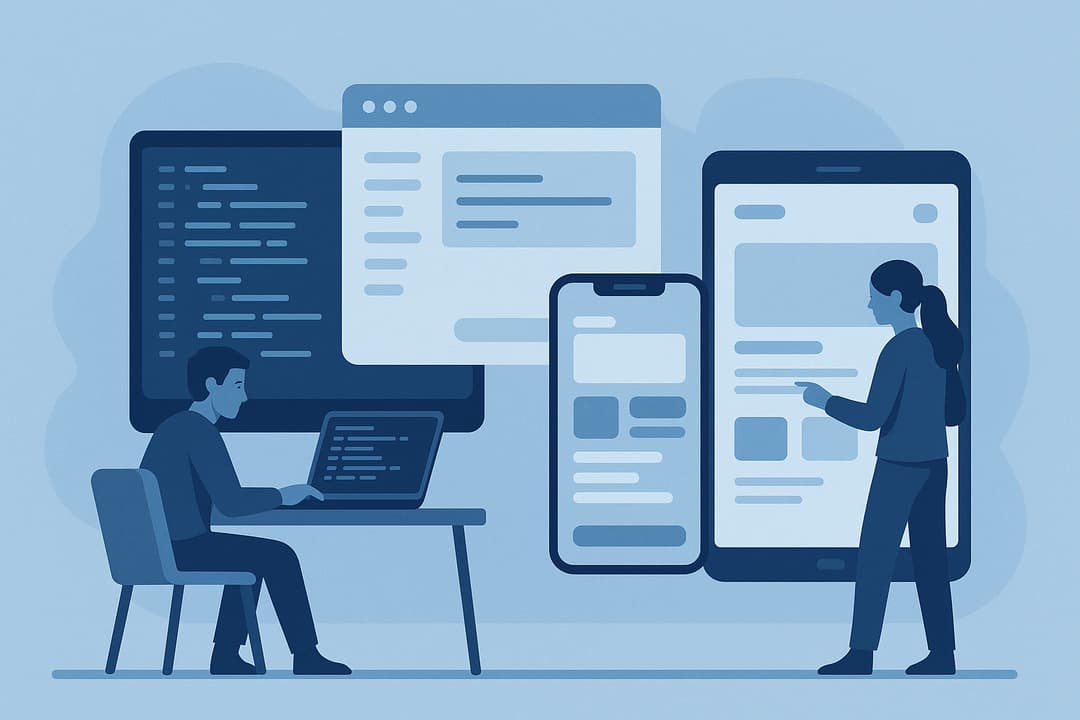 App development mockup