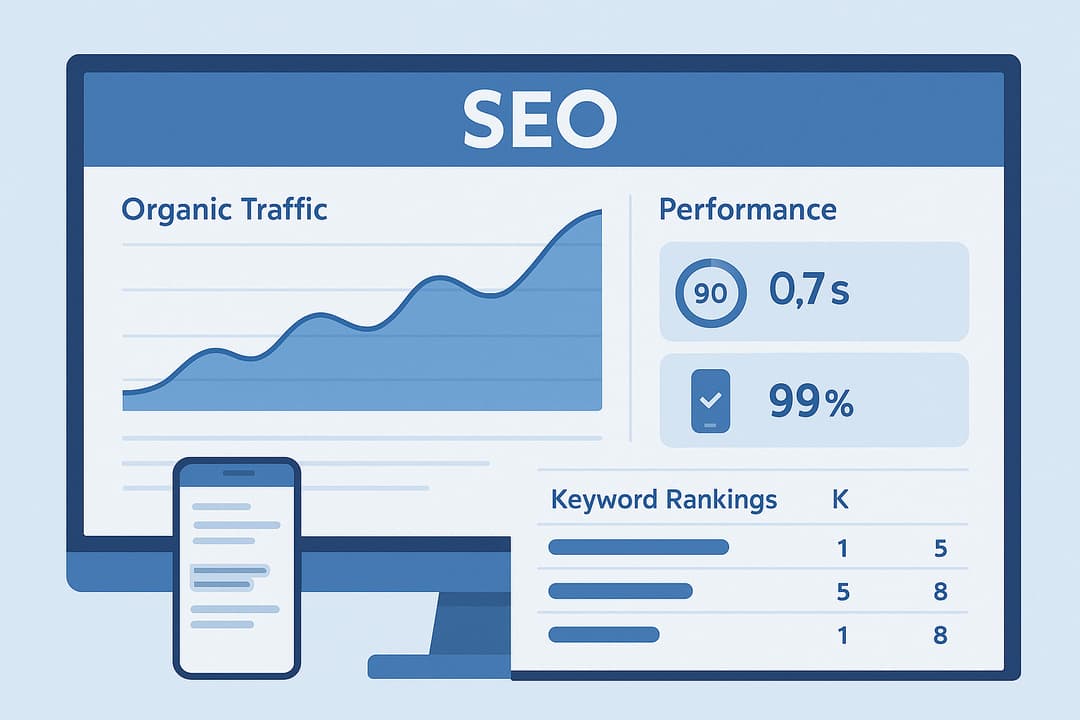 SEO analytics dashboard