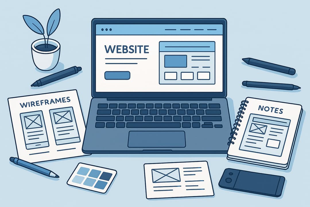 Web design mockup